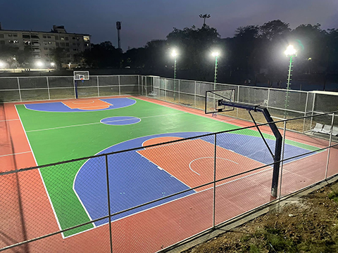 Basketball Court Construction at Arjun Vihar, Delhi Cantt